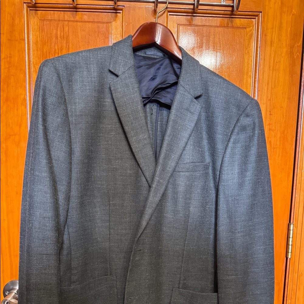 Reiss Blazer Jacket Like New Patch Pockets 46R Green
